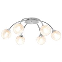 vidaXL Taklampa med 6 LED-glödlampor G9 240 W - Bild 2