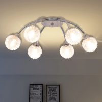 vidaXL Taklampa med 6 LED-glödlampor G9 240 W - Bild 3