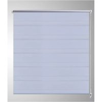 Rullgardin randig vit 80 x 150 cm transparent - Bild 4