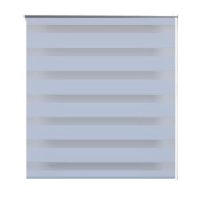 Rullgardin randig vit 90 x 150 cm transparent - Bild 2