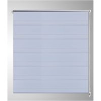 Rullgardin randig vit 90 x 150 cm transparent - Bild 4