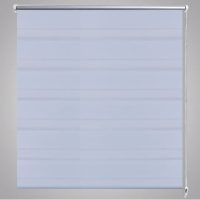 Rullgardin randig vit 120 x 175 cm transparent - Bild 4