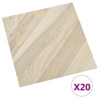 vidaXL Självhäftande golvplankor 20 st PVC 1,86 m² beige ränder - Bild 2