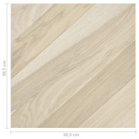 vidaXL Självhäftande golvplankor 20 st PVC 1,86 m² beige ränder - Bild 11