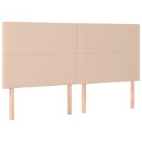 vidaXL Huvudgavlar 4 st cappuccino 80x5x78/88 cm konstläder - Bild 2