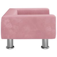 vidaXL Barnsoffa rosa 50x40x26,5 cm sammet - Bild 4