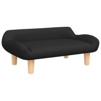 vidaXL Barnsoffa svart 70x40x24 cm tyg - Bild 2