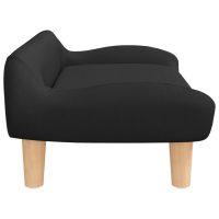 vidaXL Barnsoffa svart 70x40x24 cm tyg - Bild 4