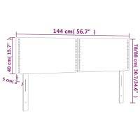 vidaXL Huvudgavlar 2 st svart 72x5x78/88 cm konstläder - Bild 8