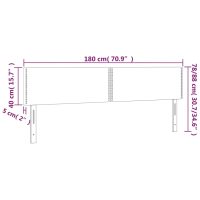 vidaXL Huvudgavlar 2 st vit 90x5x78/88 cm konstläder - Bild 8