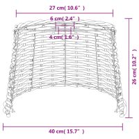 vidaXL Lampskärm brun Ø40x26 cm korgmaterial - Bild 7