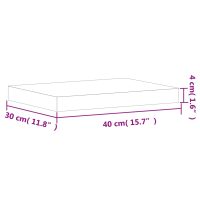 vidaXL Skärbräda 40x30x4 cm massivt bokträ - Bild 7