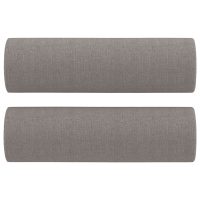 vidaXL 2-sits soffa med prydnadskuddar taupe 120 cm tyg - Bild 5