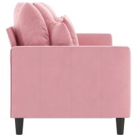 vidaXL 3-sitssoffa rosa 180 cm sammet - Bild 4