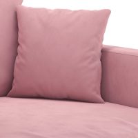 vidaXL 3-sitssoffa rosa 180 cm sammet - Bild 6