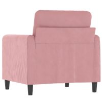 vidaXL Fåtölj Rosa 60 cm sammet - Bild 5