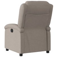 vidaXL Elektrisk reclinerfåtölj taupe tyg - Bild 4