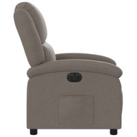 vidaXL Elektrisk reclinerfåtölj taupe tyg - Bild 9