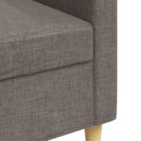 vidaXL 3-sitssoffa taupe 210 cm tyg - Bild 7