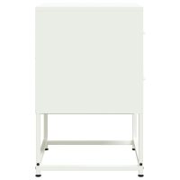 vidaXL Sängbord vit 36x39x60,5 cm stål - Bild 7