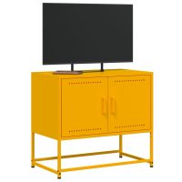 vidaXL TV-skåp senapsgul 68,5x39x60,5 cm stål - Bild 4