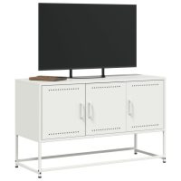 vidaXL TV-skåp vit 100,5x39x60,5 cm stål - Bild 4