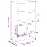 vidaXL TV-skåp senapsgul 100,5x39x60,5 cm stål - Bild 12