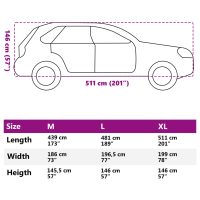 vidaXL Bilöverdrag för SUV med spännband silver XL PEVA heltäckande - Bild 11