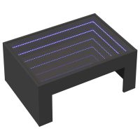 vidaXL Soffbord med Infinity LEDs svart 70x50x30 cm - Bild 3