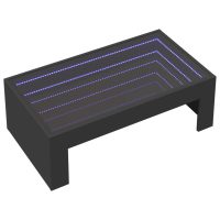 vidaXL Soffbord med Infinity LEDs svart 90x50x30 cm - Bild 3