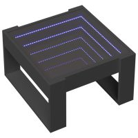 vidaXL Soffbord med Infinity LEDs svart 50x53x30 cm - Bild 3