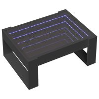 vidaXL Soffbord med Infinity LEDs svart 70x53x30 cm - Bild 3