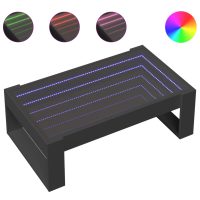 vidaXL Soffbord med Infinity LEDs svart 90x53x30 cm - Bild 2