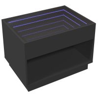 vidaXL Soffbord med Infinity LEDs svart 70x50x50 cm - Bild 5