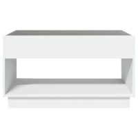 vidaXL Soffbord med Infinity LEDs vit 90x50x50 cm - Bild 6