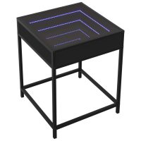 vidaXL Soffbord med Infinity LEDs svart 40x40x51 cm - Bild 3