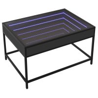 vidaXL Soffbord med Infinity LEDs svart 70x50x41 cm - Bild 2