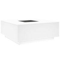 vidaXL Soffbord med Infinity LEDs vit 100x100x40 cm - Bild 8