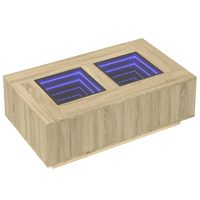 vidaXL Soffbord med Infinity LEDs sonoma-ek 116x69x40 cm - Bild 3