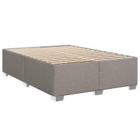 vidaXL Sängram utan madrass taupe 140x190 cm tyg - Bild 2