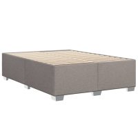 vidaXL Sängram utan madrass taupe 140x190 cm tyg - Bild 6