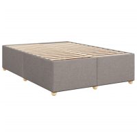 vidaXL Sängram utan madrass taupe 140x190 cm tyg - Bild 3