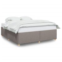 vidaXL Sängram utan madrass taupe 200x200 cm tyg - Bild 2