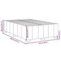 vidaXL Sängram mörkbrun 120x200 cm tyg - Bild 9