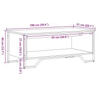 vidaXL Soffbord svart 100x51x40 cm konstruerat trä - Bild 10