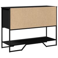 vidaXL Konsolbord svart 100x35x74,5 cm konstruerat trä - Bild 7