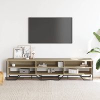 vidaXL Tv-bänk sonoma ek 180x34x41 cm konstruerat trä - Bild 3