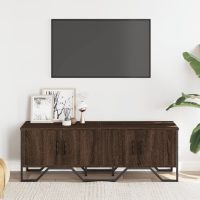 vidaXL Tv-bänk brun ek 122x34x41 cm konstruerat trä - Bild 3