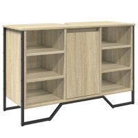 vidaXL Tvättställsskåp sonoma-ek 91x35x60 cm konstruerat trä - Bild 2