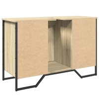 vidaXL Tvättställsskåp sonoma-ek 91x35x60 cm konstruerat trä - Bild 6